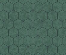 Crédence Carreaux de ciment hexagonaux vert