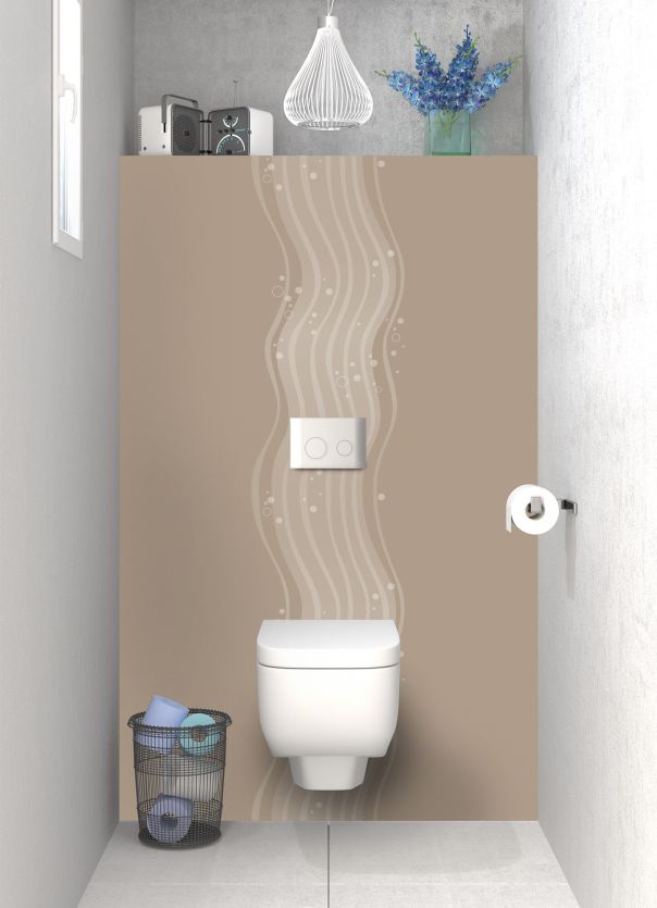 Panneau WC Vagues design couleur Mulot