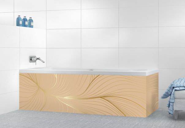 Panneau tablier de bain Volupté couleur Coquille d'oeuf motif inversé