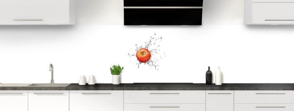 Crédence de cuisine Splash tomate panoramique motif inversé