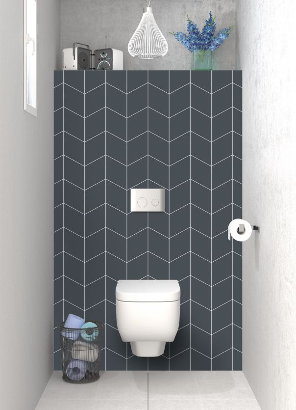 Panneau WC Origami couleur Gris anthracite