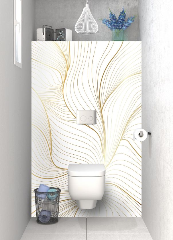 Panneau WC Volupté couleur Blanc motif inversé