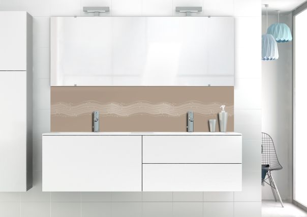 Panneau vasque Vagues design couleur Mulot