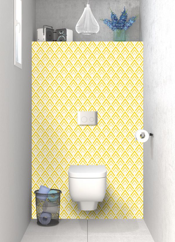 Panneau WC Ecailles  couleur Mimosa