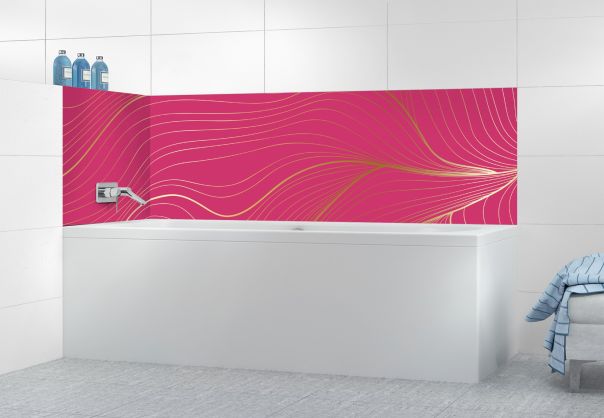 Panneau de bain Volupté couleur Saphir rose