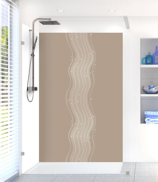 Panneau de douche Vagues design couleur Mulot