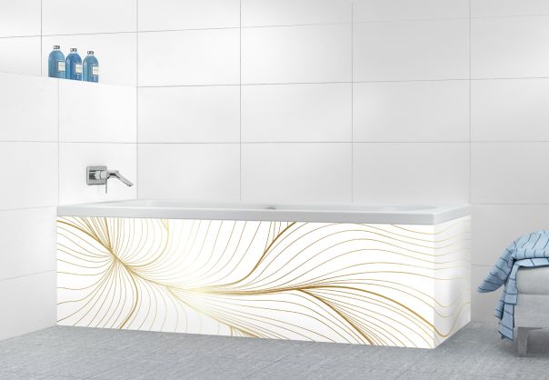 Panneau tablier de bain Volupté couleur Blanc motif inversé