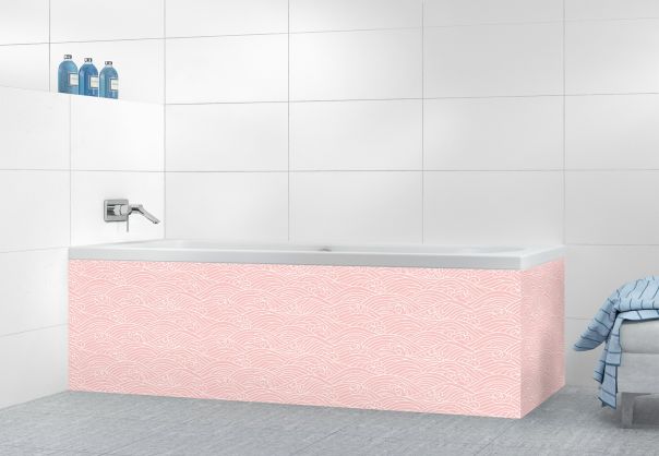 Panneau tablier de bain Osaka couleur Quartz rose