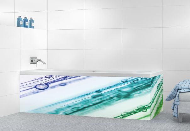 Panneau tablier de bain Gouttes irisées