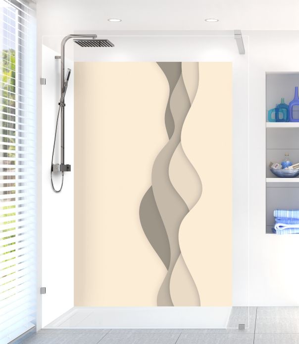 Panneau de douche Vagues couleur Dune