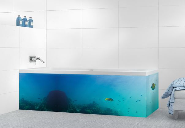 Panneau tablier de bain Entre ciel et mer motif inversé