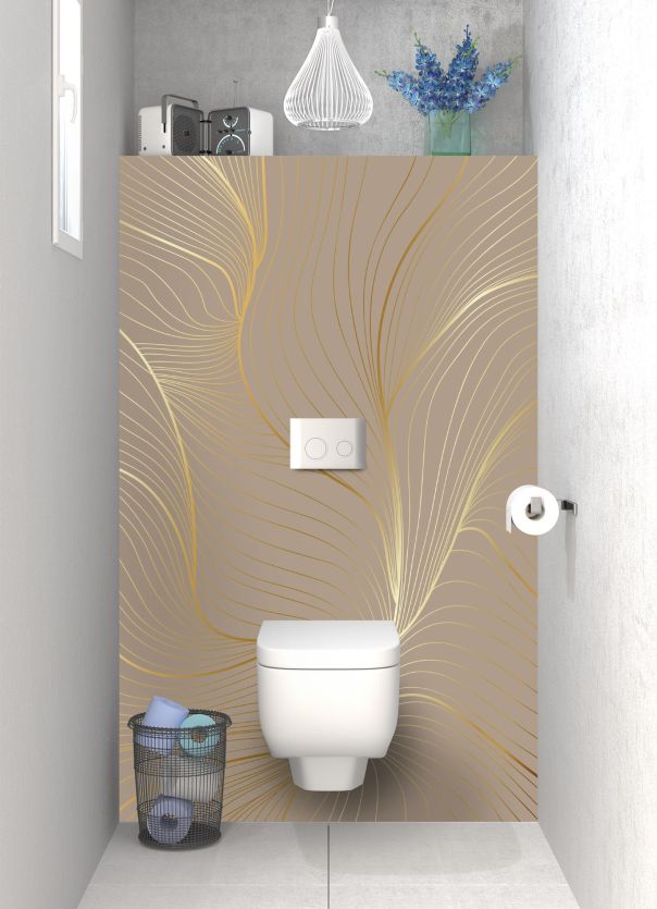 Panneau WC Volupté couleur Mulot motif inversé