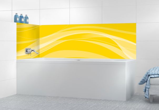 Panneau de bain Voilage couleur Mimosa