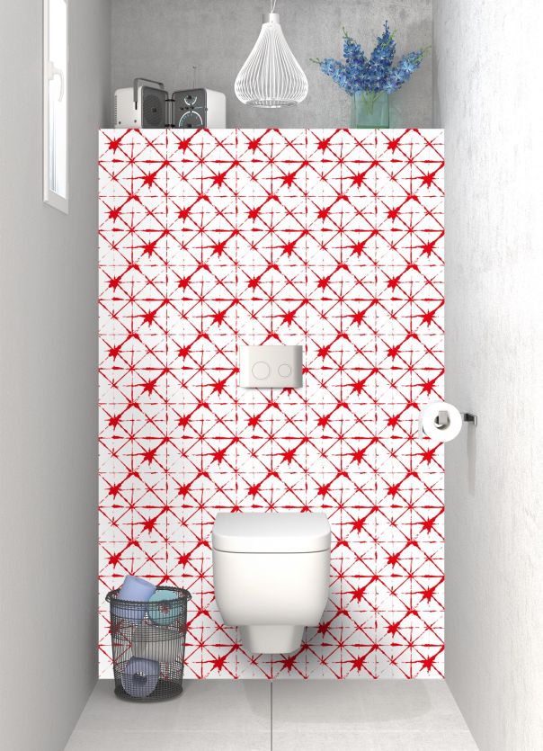 Panneau WC Casablanca couleur Rouge vermillon