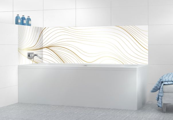 Panneau de bain Volupté couleur Blanc motif inversé