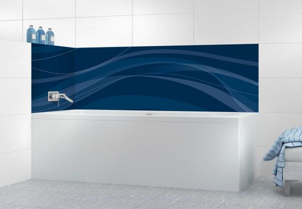 Panneau de bain Voilage couleur Bleu nuit