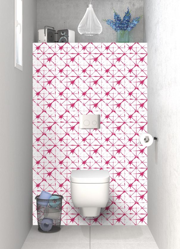 Panneau WC Casablanca couleur Saphir rose