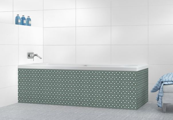 Panneau tablier de bain Hexagones  couleur Vert avocat