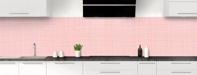 Crédence De Cuisine En Verre 100x50 Cm Motif Floral Rose - Moderne, Neuve