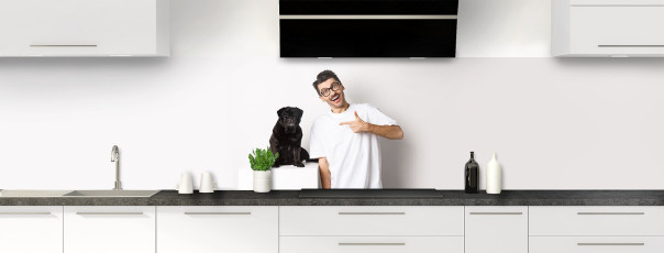 Crédence personnalisée pour cuisine avec photo intégrée
