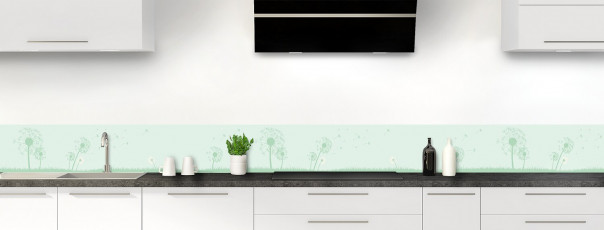 Crédence de cuisine Pissenlit au vent couleur vert eau dosseret