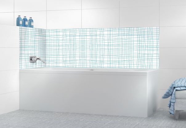 Panneau de bain Stockholm couleur Bleu paon