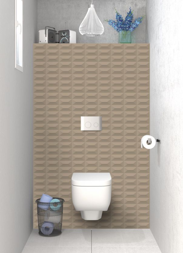 Panneau WC Briques en relief couleur Mulot