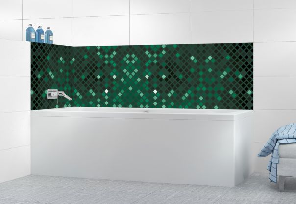 Panneau de bain Diamants brillants couleur Vert avocat