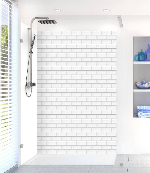 Pare-Douche En Plastique Polystar - Motif 'Oasis En Forêt' - 3 Mm - Sur Mesure Jusqu'à 150x400 Cm