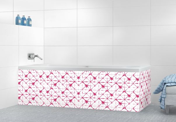 Panneau tablier de bain Casablanca couleur Saphir rose