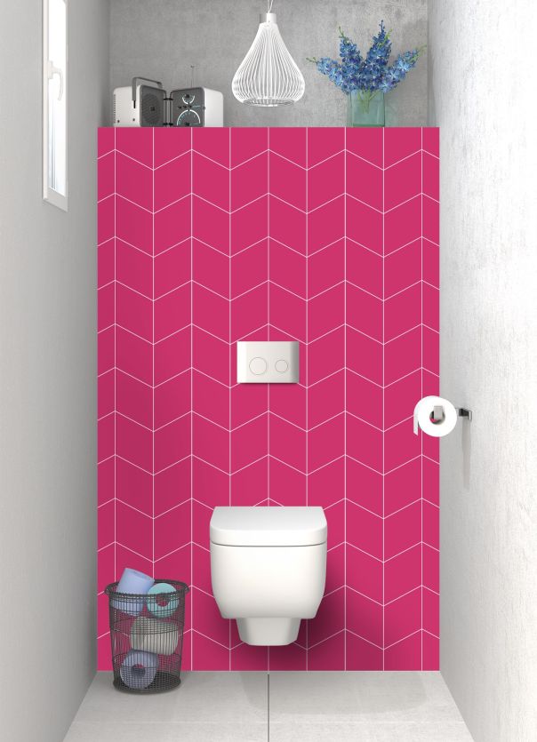 Panneau WC Origami couleur Saphir rose