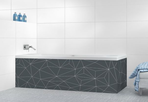 Panneau tablier de bain Constellation couleur Gris anthracite