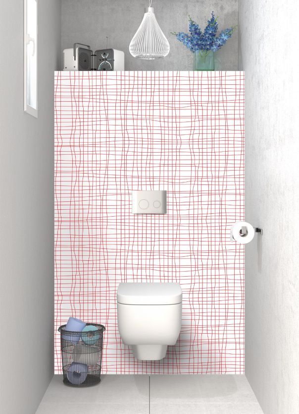 Panneau WC Stockholm couleur Rouge vermillon