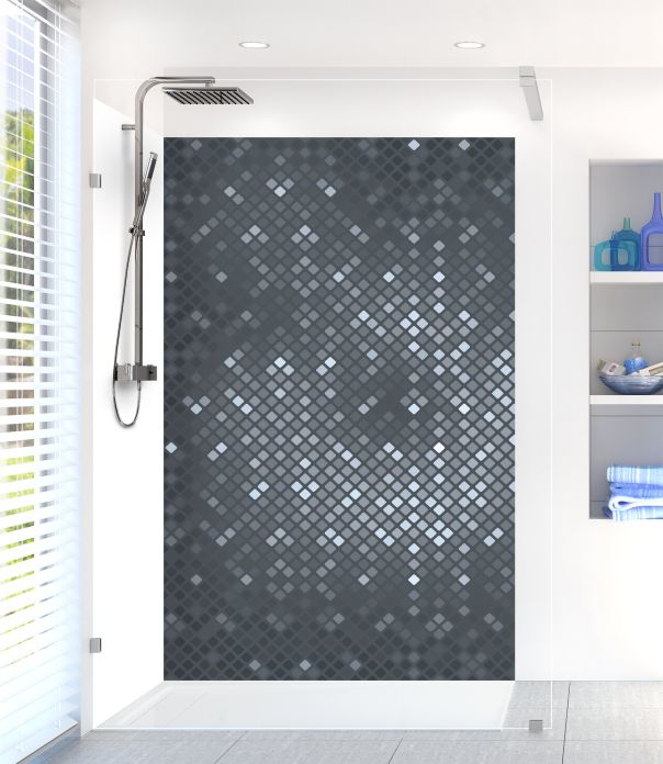 Panneau de douche Diamants brillants couleur Gris anthracite