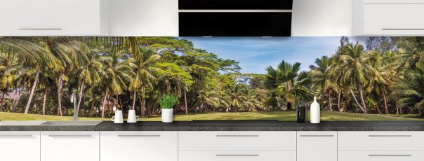 Crédence de cuisine Palmier panoramique motif inversé