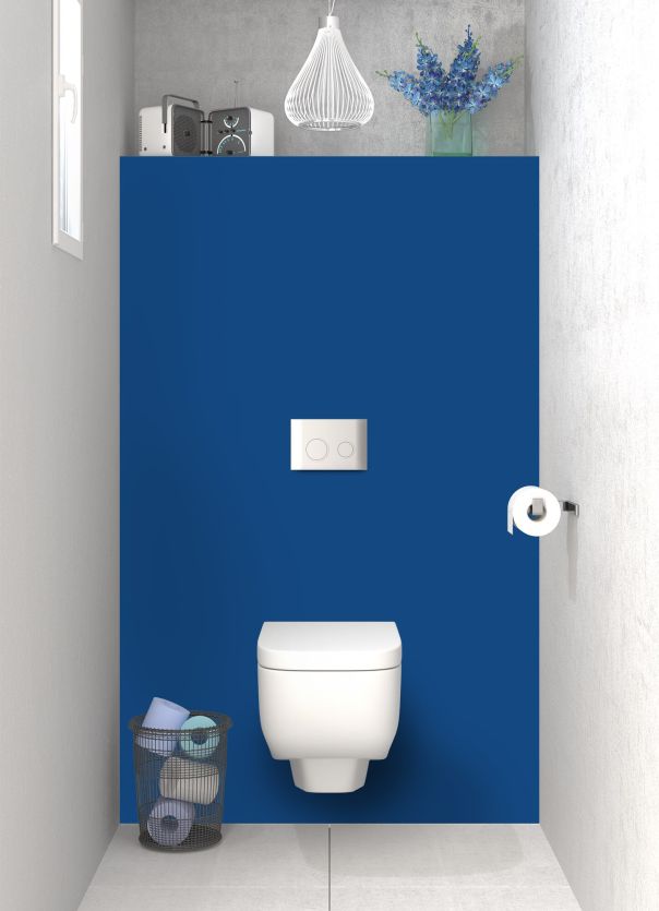 Panneau WC Bleu électrique