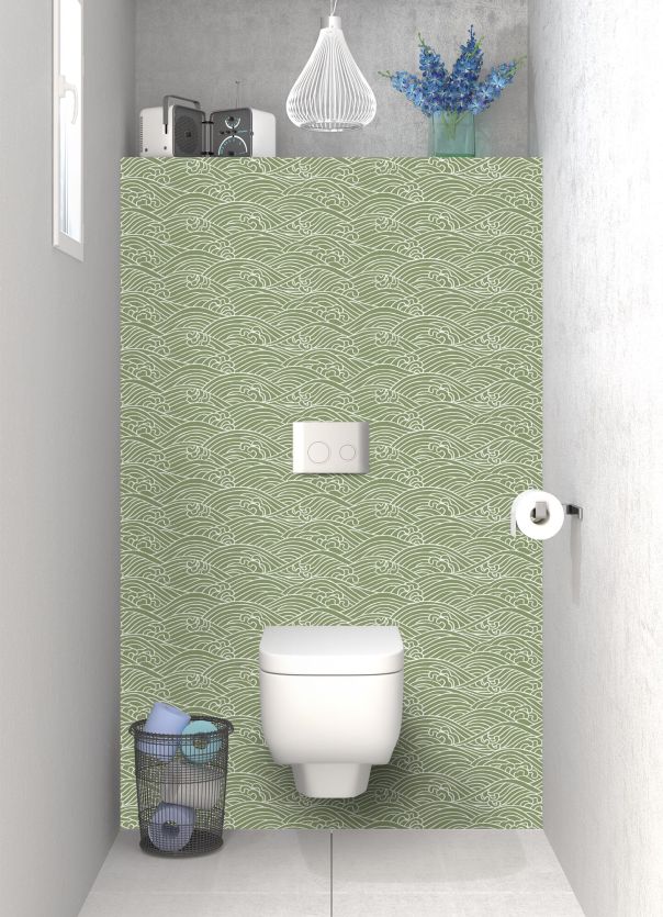 Panneau WC Osaka couleur Vert sauge