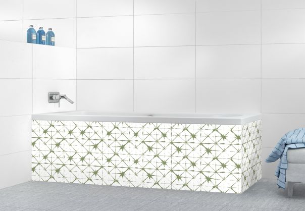 Panneau tablier de bain Casablanca couleur Vert sauge