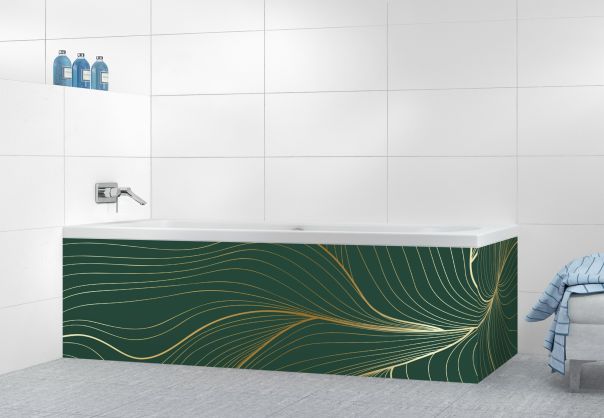 Panneau tablier de bain Volupté couleur Vert avocat