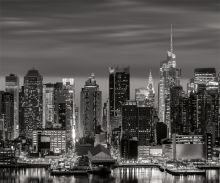Crédence New York Manhattan Noir & Blanc