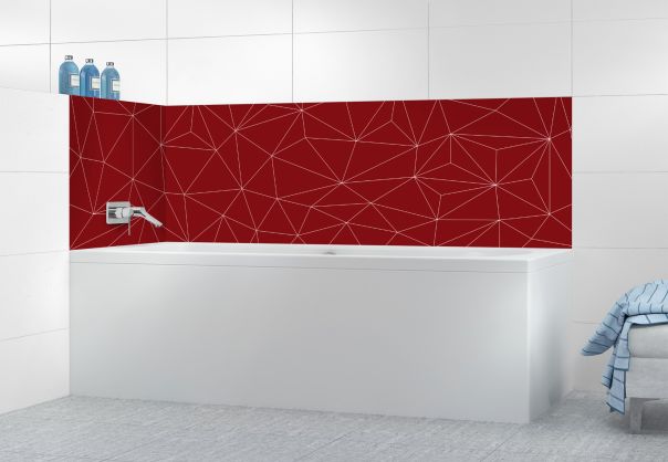 Panneau de bain Constellation couleur Rouge grenat