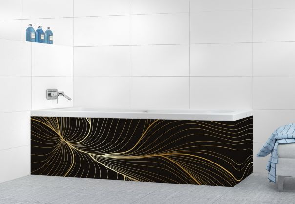 Panneau tablier de bain Volupté couleur Noir motif inversé