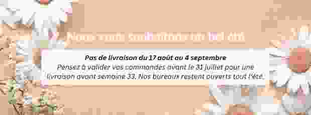 Stop livraison été 2026