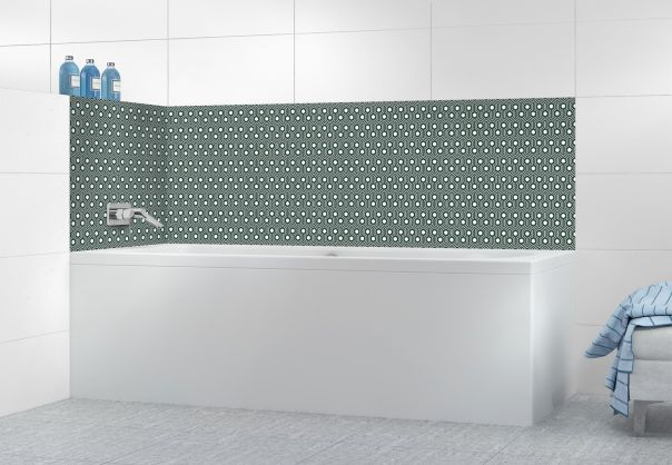 Panneau de bain Hexagones  couleur Vert avocat