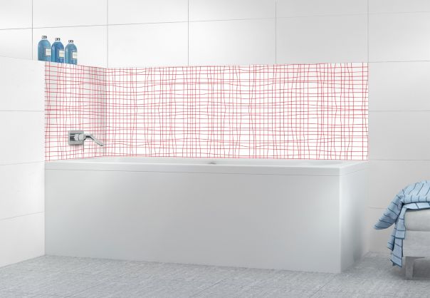Panneau de bain Stockholm couleur Rouge vermillon