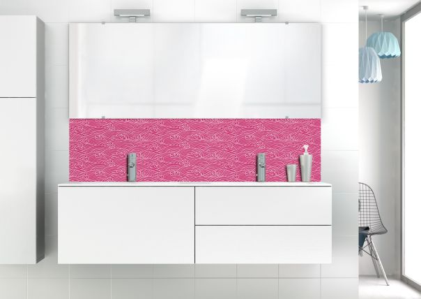 Panneau vasque Osaka couleur Saphir rose