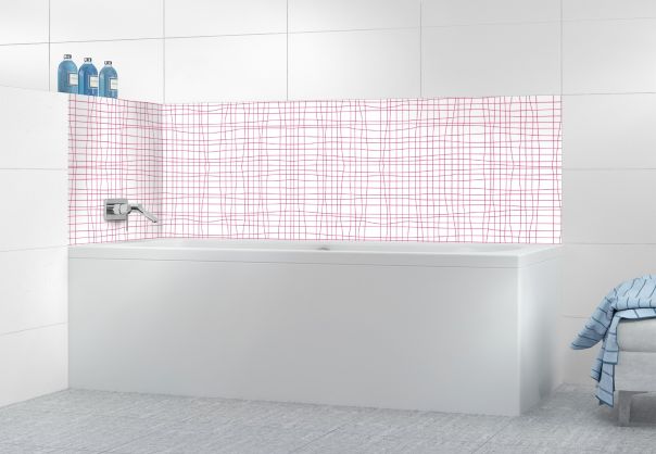 Panneau de bain Stockholm couleur Saphir rose