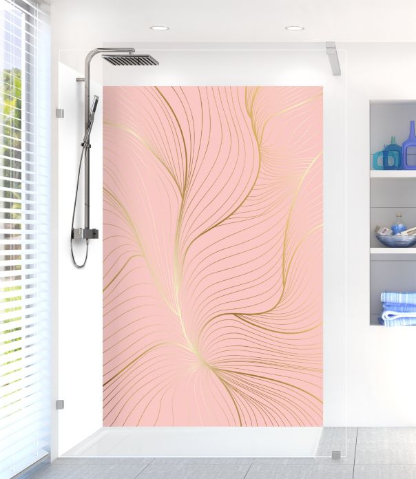 Panneau de douche Volupté couleur Quartz rose