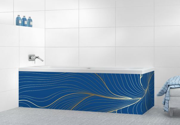 Panneau tablier de bain Volupté couleur Bleu électrique
