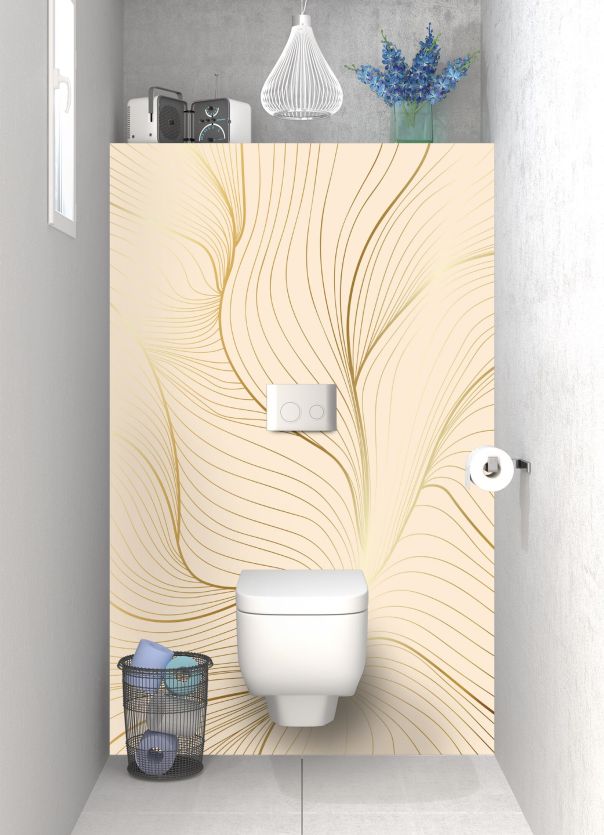 Panneau WC Volupté couleur Dune motif inversé